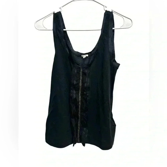 J. Crew Tops - J. Crew black beaded tank top